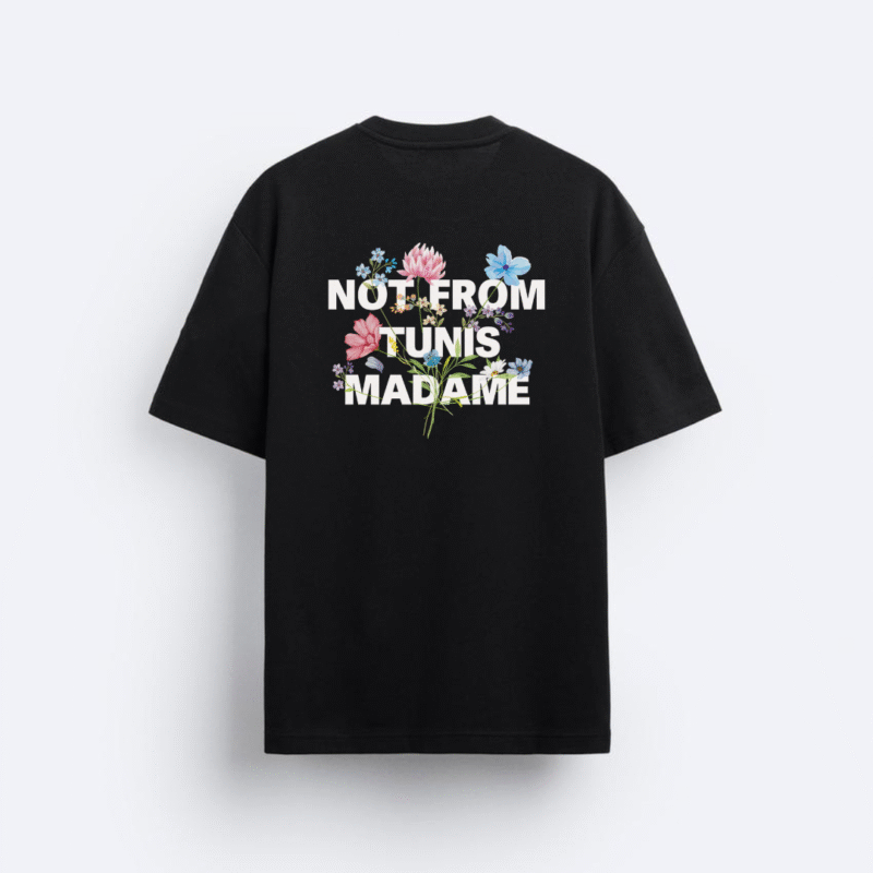 Le T-shirt NFTM fleuri.