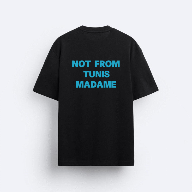 Le T-shirt NFTM - Black/Riviera blue.