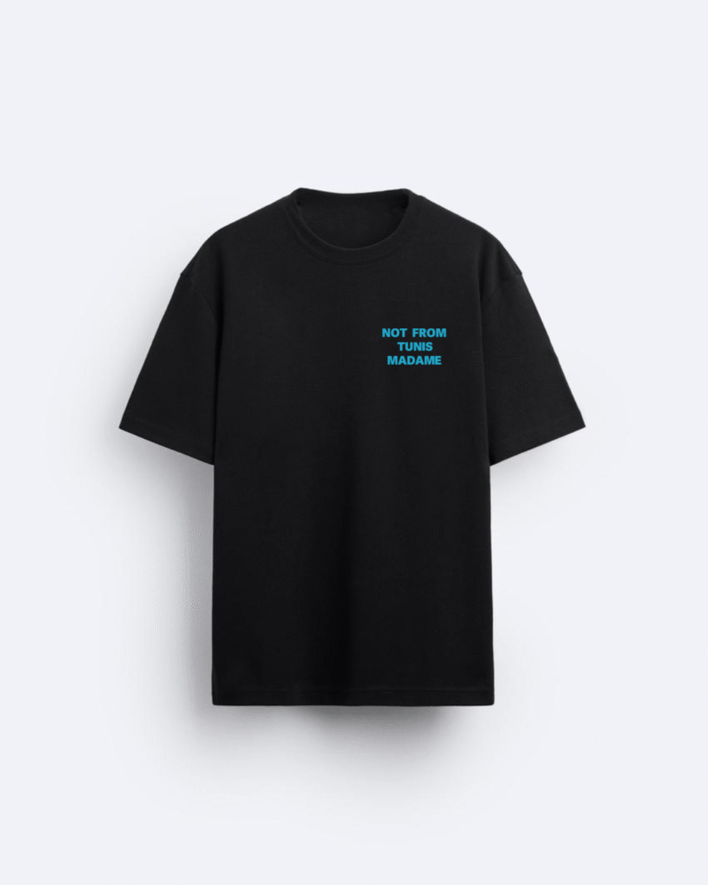 Le T-shirt NFTM - black / riviera blue.