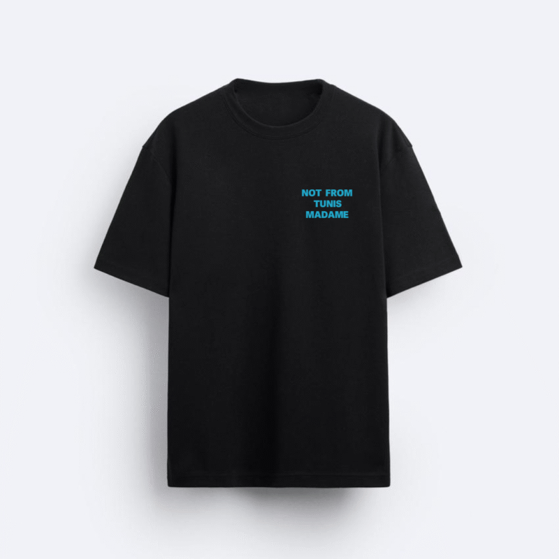 Le T-shirt NFTM - black / riviera blue.